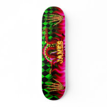 Red dragon with your name in flames. skate board deck