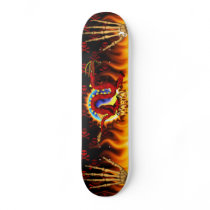 Red Dragon with your nme in flames design Skate Decks