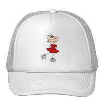 Red Dress Figure Skater Tshirts and Gifts Hats