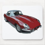 Red E Type Roadster mousepads