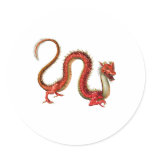 Red Eastern Dragon stickers