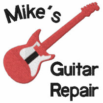 Red Electric Guitar Customisable Design Shirt