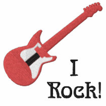 Red Electric Guitar Customisable Shirt 2
