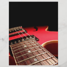 Red Electric Guitar Flyer