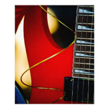 Red Electric guitar Photo