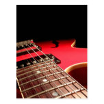 Red Electric Guitar Postcard