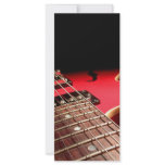 Red Electric Guitar rack cards