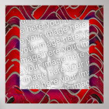 red epiphany photo frame print