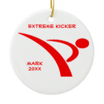 Red Extreme Kicker Ornament