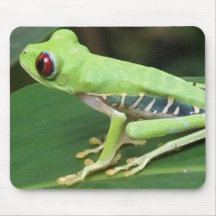 Red Eye Green Tree Frog Mouse Pad