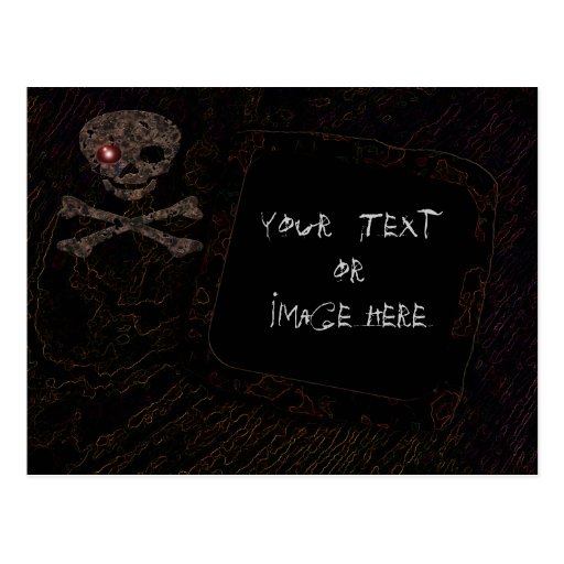 Red Eye Skull: Photo Frame #3 Post Card