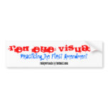 Red Eye Visuals, redeyevisuals@hotmail.com, Pra... bumper stickers