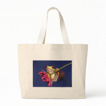 red eyed tree frog tote bags