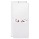red eyes icon rack cards
