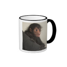 Red-faced Spider Monkey Ateles paniscus) Mugs