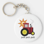 Red Farm Tractor Keychains