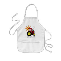 Red Farm Tractor T-shirts and Gifts Aprons