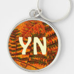 Red Fern monogram keychain