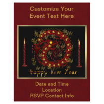 Red Fire Dragon Flyer Design