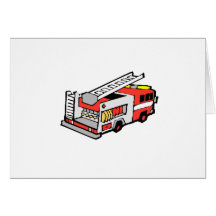 Red Fire Truck Cards