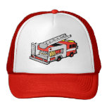 Red Fire Truck Mesh Hats