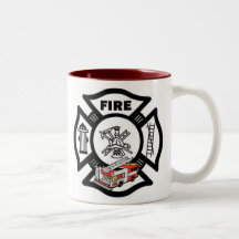 Red Fire Truck Rescue Coffee Mug