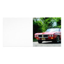Red Firebird Convertible Custom Photo Card