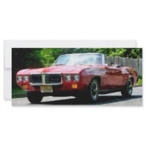 Red Firebird Convertible Full Color Rack Card