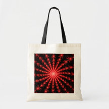 Red Fireworks - fractal design Bags