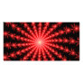 Red Fireworks - fractal design Customized Photo Card