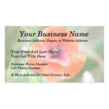 Red Flanders Poppy Business Cards