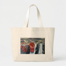 Red Flip Flops Canvas Bag