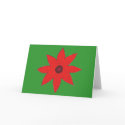 red flower holiday cards