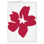 red flower icon cards