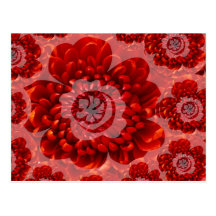 Red Flower Journey - Fantasy Worship World Post Card