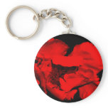 Red Flower Keychain