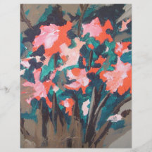Red-flowered Shrub Personalized Flyer