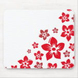 Red Flowers Mouse Pad