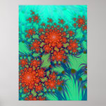 red flowers posters