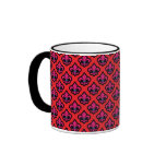 Red Fluer de Lis Cup Coffee Mugs