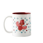 Red Flutter Bird mugs