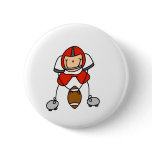 Red Football Player Button