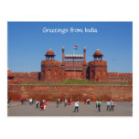 red fort delhi postcards