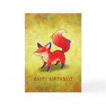 Red Fox Greeting Card(customisable)