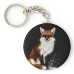 RED FOX painting by DiDi Keychains