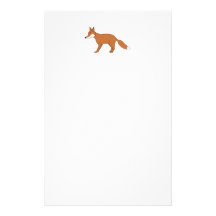Red Fox. Personalised Stationery