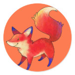Red Fox Small Stickers