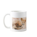 Red Fox Wildlife Watercolor Foxy Lady Coffee Mug