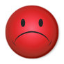 Red Frownie Face Magnet