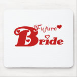 Red Future Bride mousepads